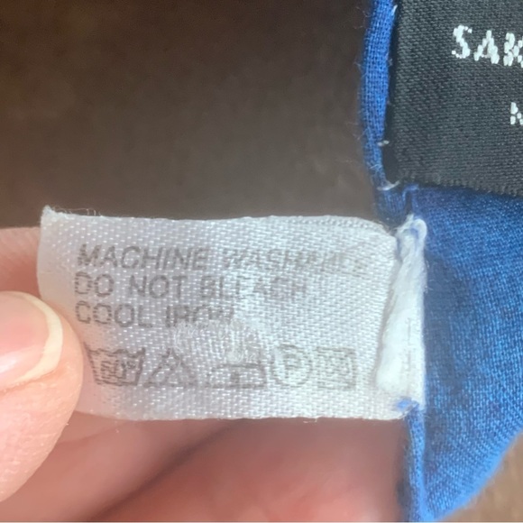 HP🎉 SAKS FIFTH AVENUE Swim Coverup Pareo Wrap Large Scarf Cotton Tropical Floral - Picture 16 of 16